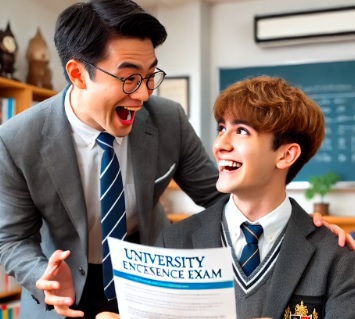 国立大学合格の発表